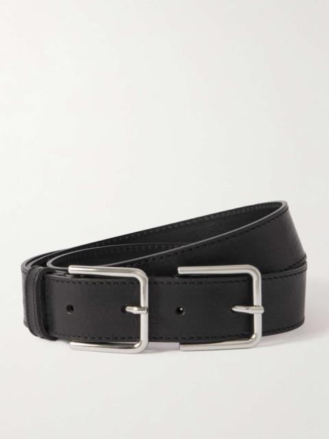The Frankie Shop Willow leather belt Black