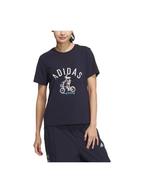 adidas (WMNS) adidas Graphic T-Shirt 'Navy' JM4960