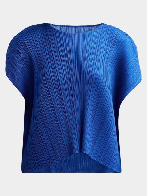 ISSEY MIYAKE Monthly Colors: July Pleats Short-Sleeve Top