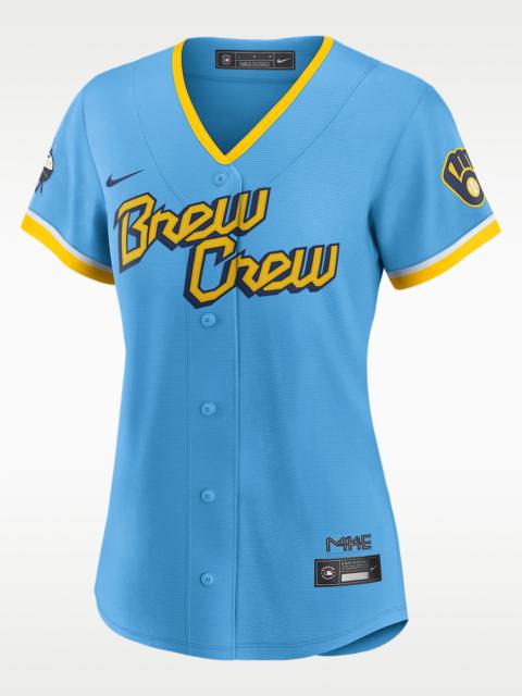Nike MLB Milwaukee Brewers City Connect (Christian Yelich) Women's Replica Baseball Jersey