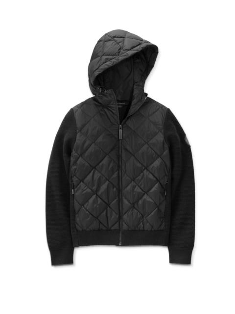 Canada Goose WOMEN'S HYBRIDGE QUILTED KNIT DOWN HOODY BLACK LABEL