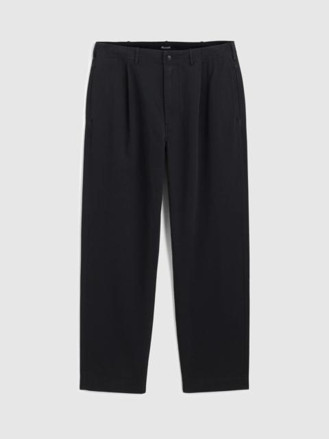 Madewell Pleated Chino Pants in Uniform Twill