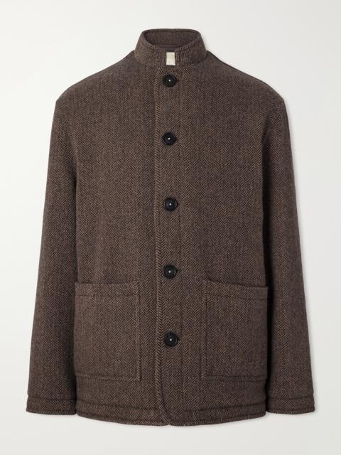 massimo alba Chevrolet Reversible Herringbone Wool-Blend Jacket