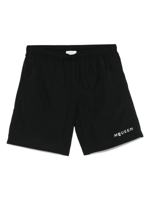 Alexander McQueen Logo-embroidered Swim Shorts