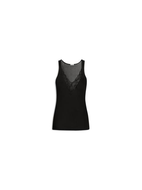Balmain Knit vest top with lace
