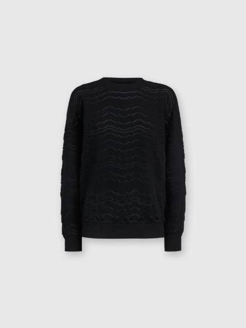 Missoni Crewneck pullover with tone-on-tone zigzag