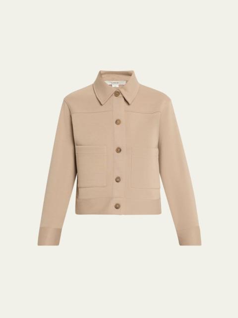 Vince Cropped Patch Pocket Jacket