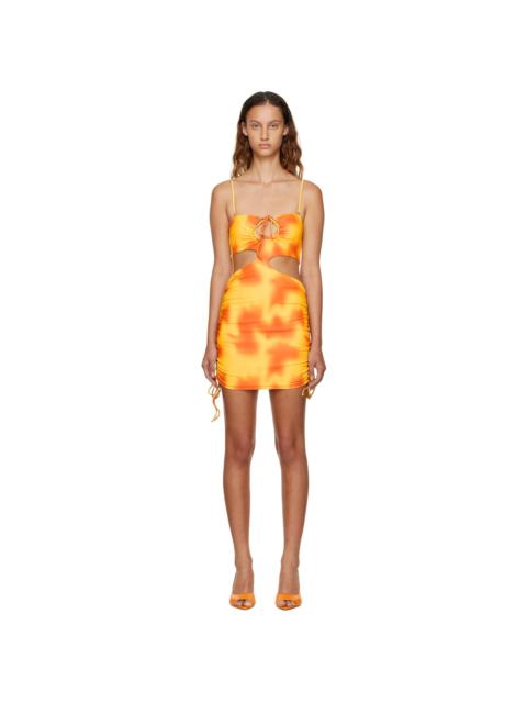 GUIZIO SSENSE Exclusive Yellow & Orange Minidress