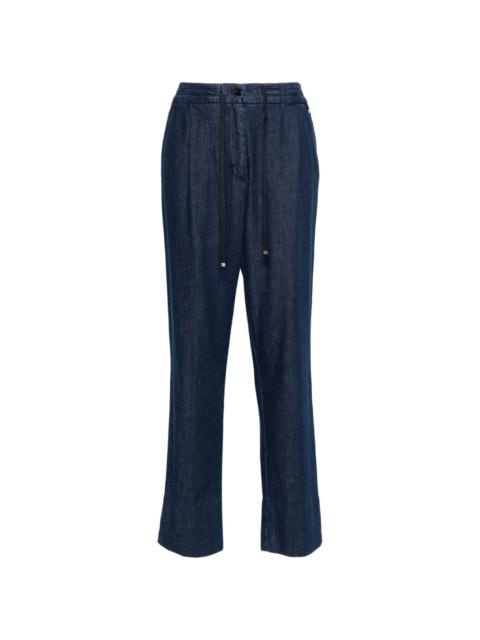 Herno high-rise tapered jeans