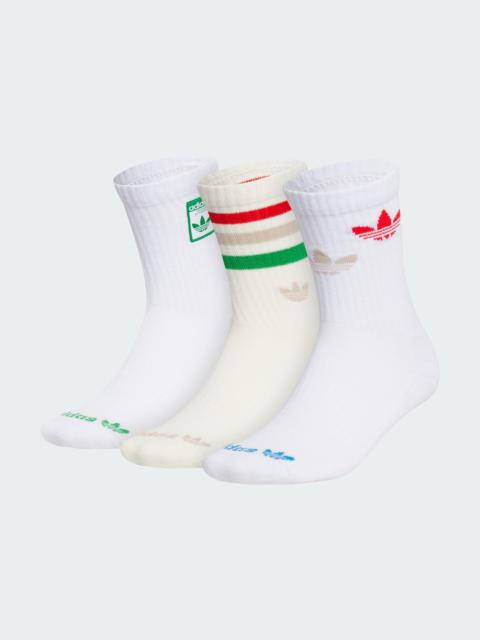 adidas Monogram Crew Socks 3 Pairs