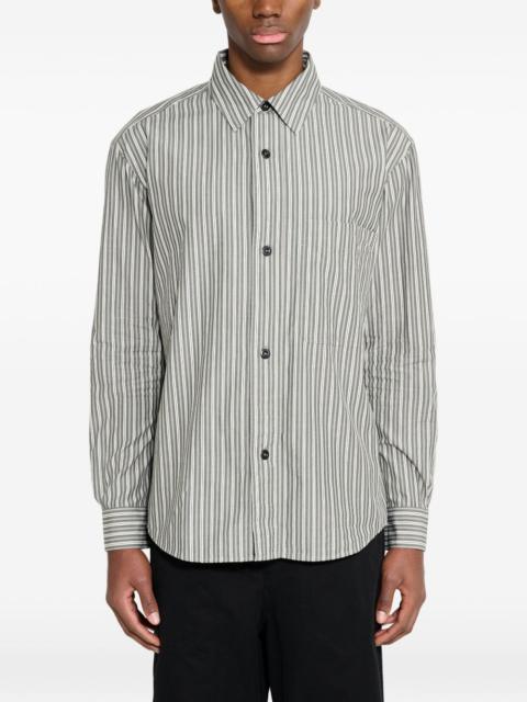 MARGARET HOWELL two-tone striped cotton shirt