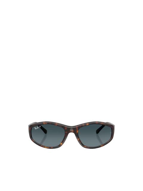 Ray-Ban tortoiseshell-effect rectangle-frame sunglasses