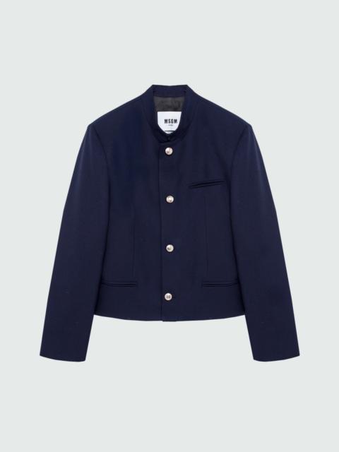 MSGM Single-breasted jacket with decorative buttons