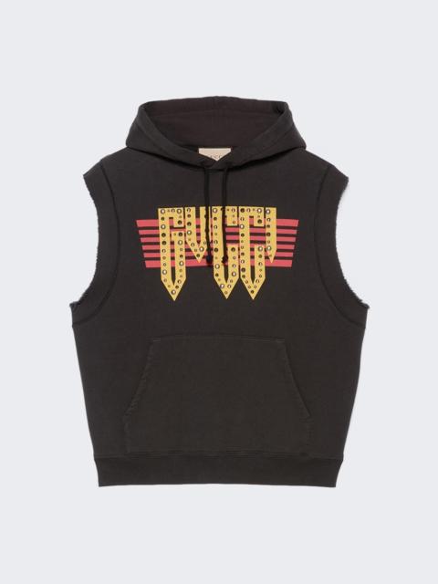 GUCCI cotton jersey sleeveless sweatshirt
