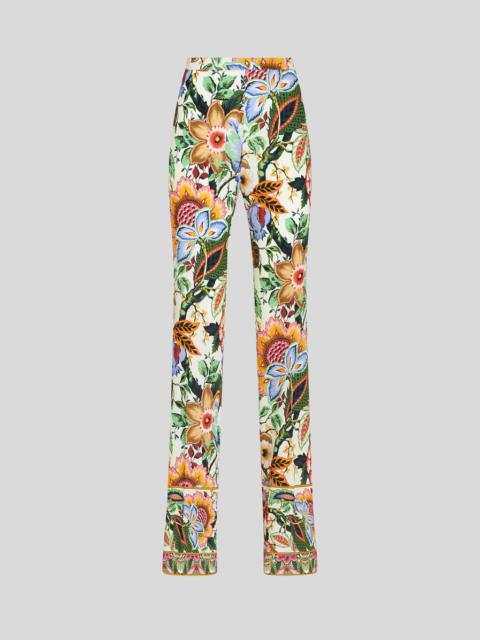 MULTICOLOURED BOUQUET TROUSERS