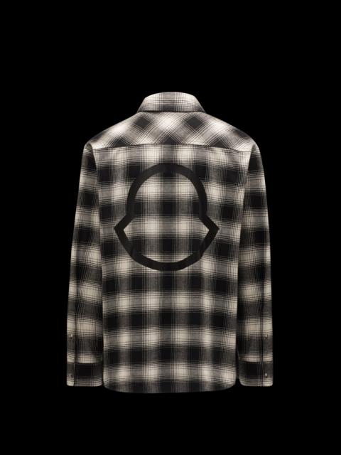 Moncler Plaid Flannel Shirt with Collar