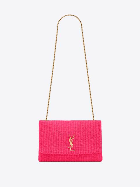 kate medium supple chain bag in raffia
