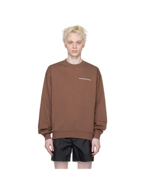 Stockholm Surfboard Club Brown Embroidered Sweatshirt