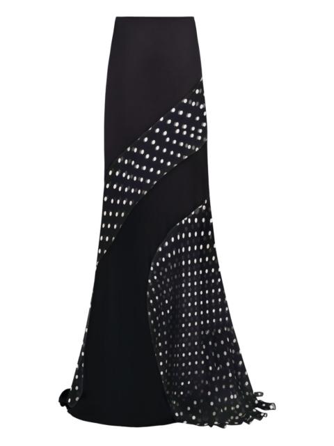 NINA RICCI polka dot-pattern maxi skirt