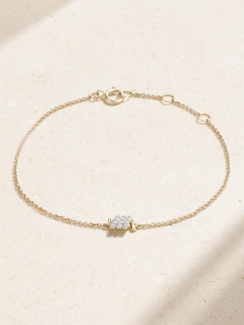 STONE AND STRAND Twinkling Twine 10-karat gold diamond bracelet Gold