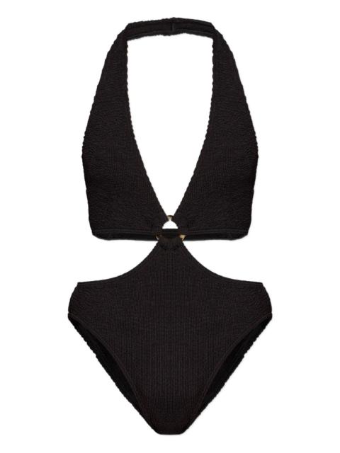bond-eye Celeste ring textured swimsuit