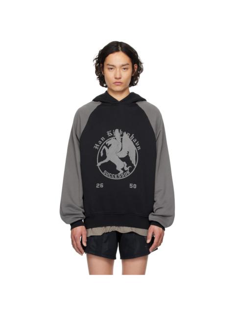 HAN KJØBENHAVN Black 'Successor' Printed Hoodie