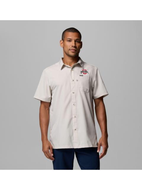 Columbia Men's Collegiate PFG Slack Tide Camp Shirt - Ohio State