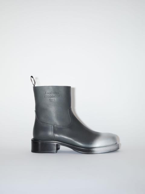 Acne Studios Sprayed leather low boots - Grey