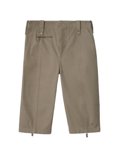 cotton cropped trousers