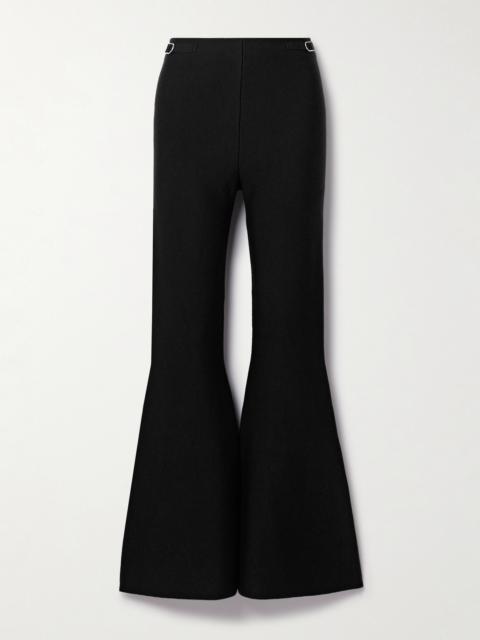 GABRIELA HEARST Ayala Embellished Wool And Cashmere-blend Flared Pants