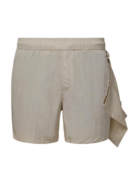 onia Men's Nylon Crinkle Multifunctional Shorts - Stone