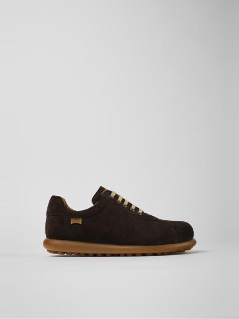 CAMPER Pelotas Gray vegetable tanned nubuck shoes for men