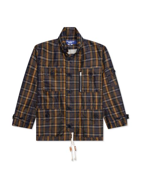 Comme des Garçons Homme Plus COMME DES GARCONS HOMME PLUS PLAID BLOUSON - BROWN/GREEN/YELLOW