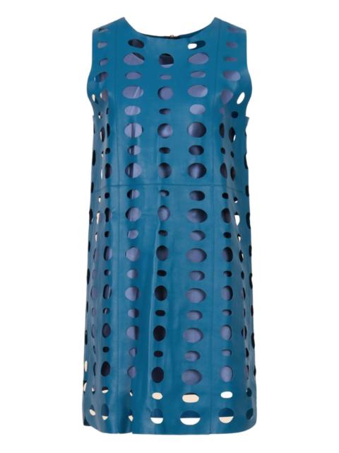 Marni circular cut-out sleeveless mini dress