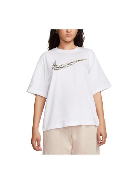 (WMNS) Nike Sportswear Boxy T-Shirt 'White' FJ2714-100