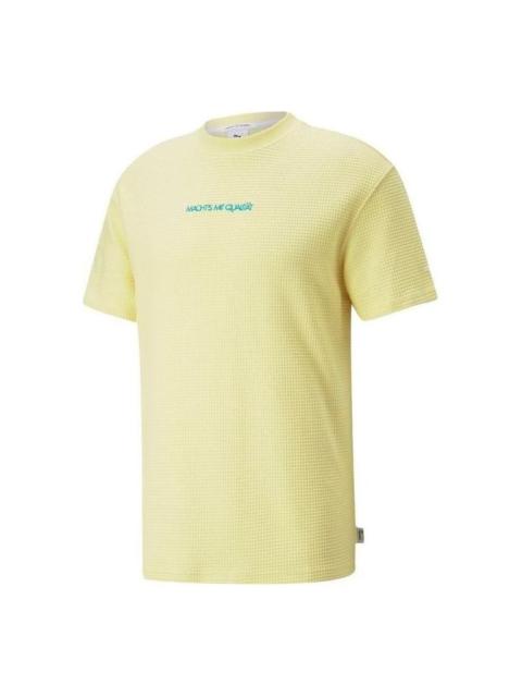 PUMA MMQ STB Graphic T-Shirt 'Yellow' 535792-69