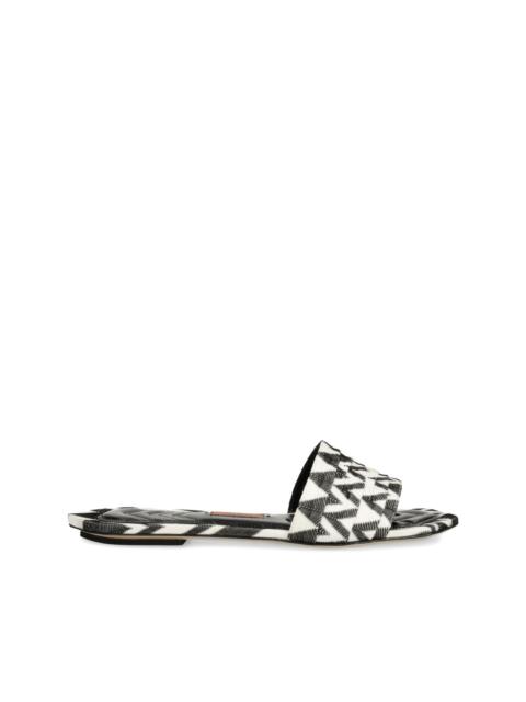Missoni zigzag-print slides