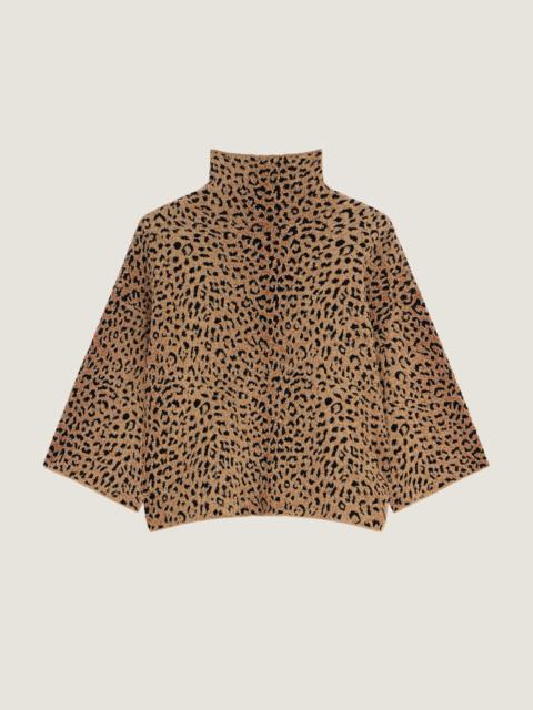 Givenchy TOP IN LEOPARD JACQUARD