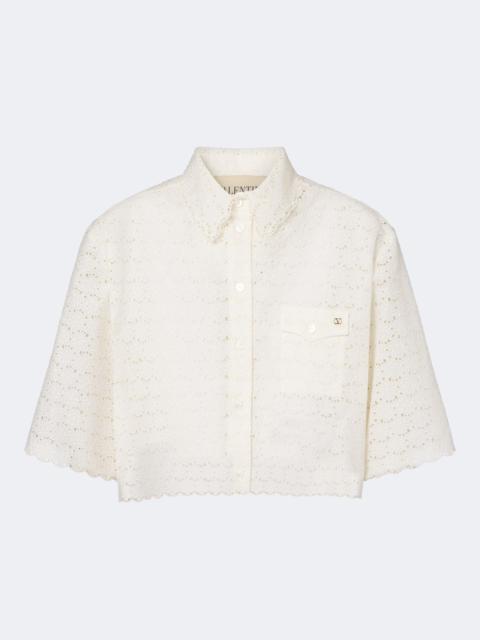 Valentino Broderie anglaise cotton shirt