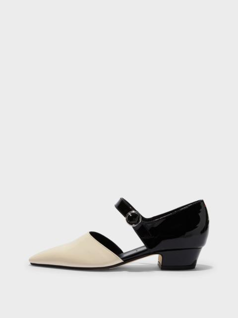 Aeyde Yara Duo-Tone Mary-Jane Pumps