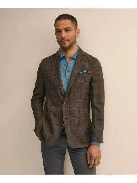 Brooks Brothers Classic Fit Wool Windowpane Hopsack Sport Coat