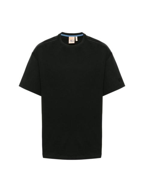 logo-embroidered cotton T-shirt