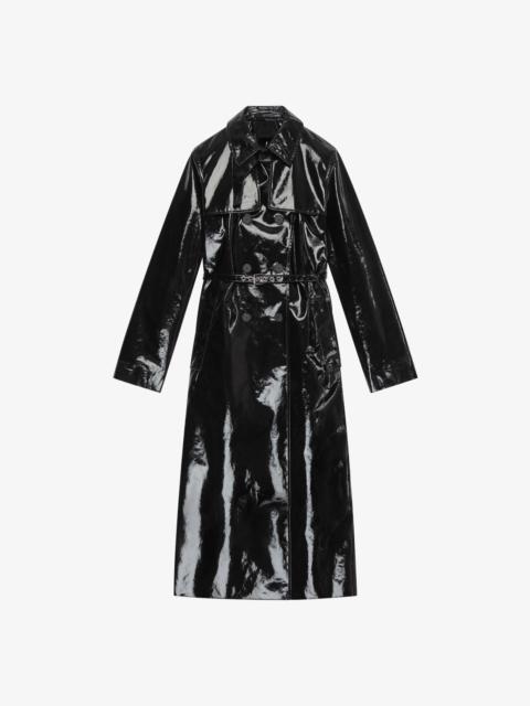 Givenchy DOUBLE BREASTED TRENCH COAT IN COATED CANVAS