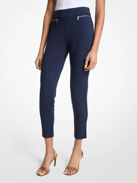MICHAEL KORS Viscose Blend Zip Pants