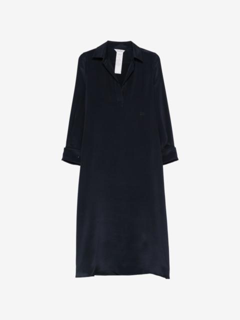 Max Mara silk slit-sleeve midi dress