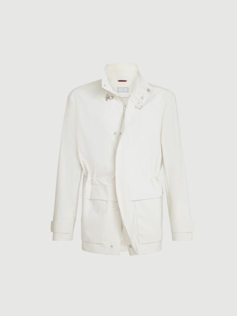 Brunello Cucinelli Bonded nylon unlined field jacket
