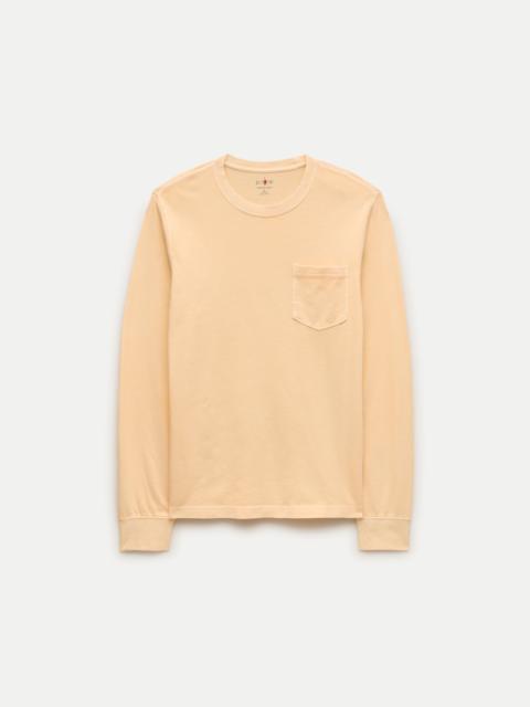 J.CREW Long-sleeve vintage-wash cotton pocket T-shirt