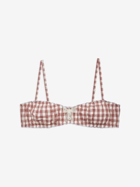 For Love & Lemons Poppy Gingham Bralette