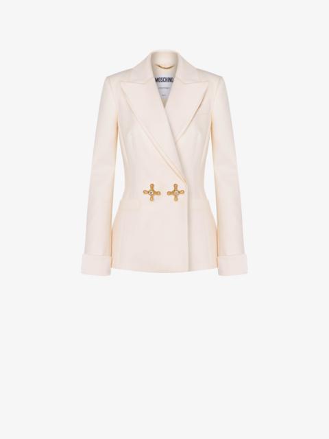 Moschino FAUCET DETAILS WOOL TWILL JACKET