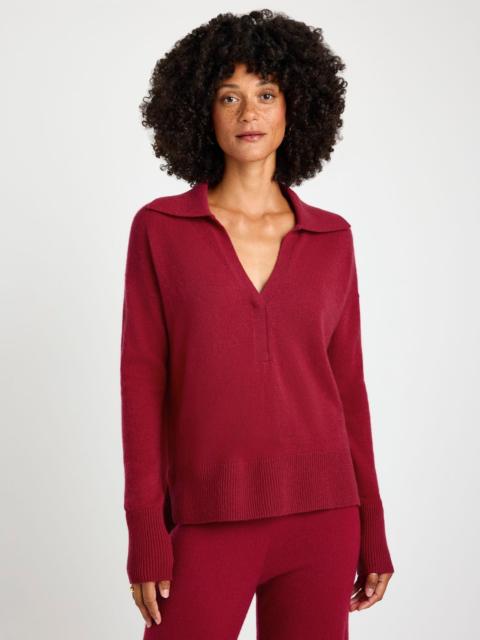 Splendid Tori Cashmere Polo Sweater